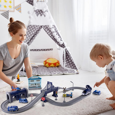 Sets 66 3 4 5 6 7 8 Wdmiya Train for Toddlers, Pcs Trains Toy with Battery Operated & Tracks (Magnetic Connection)