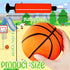 Dshengoo 6 Pcs Mini Toy Basketballs - Colorful Rubber Inflatable Basketballs with Pump for Kids