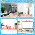 24 PCS Pink Rubber Ducks with Cards and Bands - Bulk Mini Rubber Ducks for Baby Bath Toys, Birthday Party Favors