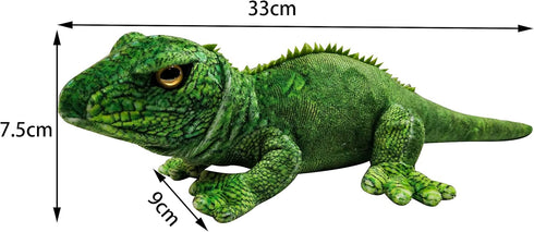 WOKI 12" Creative Lizard Iguana The Bearded Dragon Lizard Stuffed Animal Plush Toy (Including Tail Measurement)