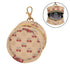 PYBUG Cherry Round Pacifier Storage Case, Polyester & TPU Lined with Hook Buckle, Pacifier Container Box for Baby