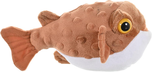 8 Inches, Wild Republic Pufferfish, Cuddlekins Mini, Stuffed Animal, Gift for Kids, Plush Toy, Fill is Spun Recycled