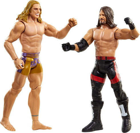WWE AJ Styles vs Riddle Championship Showdown 2-Pack, 6-Inch Action Figures for Ages 6 and Up