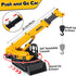 3 1 3-5, Playset Kids Construction Toys for Boys - in Excavator, Crane and Dump Trucks with Road Signs for Toddlers