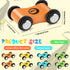 24 Pcs Wooden Cars for Ramp, Replacement Car Toy Vehicle Play Sets for Toddlers Age 3+