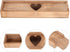 PERSELOSO Wooden Pregnancy Test Keepsake Box with Lid Announcement Storage Container Brown Pregnancy Announcement Box