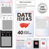 Lapogy 40 Romantic Card Games for Date Night - pcs Date Ideas Scratch Off Date Adventurous Cards Valentines Day Bridal