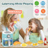 Toy Air Fryer for Kids Kitchen Playset, Chef Pretend Play Kitchen Accessories with Color Changing Play Food, Cooking