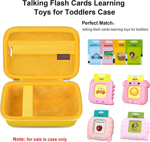 Kids Toddler Talking Flash Cards Learning Toys with Carrying Case for Speech Therapy Autism Sensory