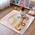 siphylline Cozy 50'' 50'' Funny Food Car Cartoon Cute Foldable Baby Activity Play Mat for Floor Breathable Playroom