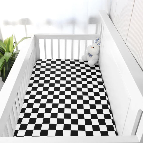 DILIMI Fitted Crib Sheets for Baby Boys and Girls, Ultra-Soft Breathable Baby Crib Sheet Fits Standard Crib and Toddler