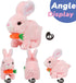 Hopearl Hopping Rabbit with Carrot Interactive Electronic Pet Plush Bunny Toy with Sounds and Movements, Animated