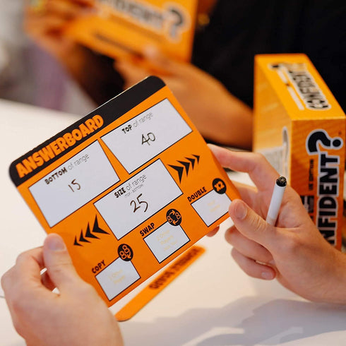 CONFIDENT? Board Game - Trivia with a Twist for Family Game Night, Ages 8+, 2-30 Players, 30 Min Playtime