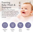 2-in-1 6oz (Pack 2) SoCal Suds & Company Organic Foaming Baby Shampoo & Body Wash - Castile Soap - Gentle Body Soap