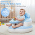 TIDNNS 3-36 Inflatable Baby Seat for Babies Months, Built-in Air Pump, Sit Me Up Chair with Tray and Back Support