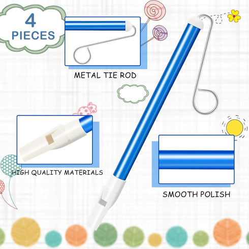 4 Pieces Slide Whistle Kids Instrument, Musical Slide Whistle for Parent Child Games