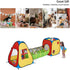 UTEX 3 in 1 Pop Up Play Tent with Tunnel and Ball Pit for Kids, Indoor/Outdoor Playhouse, Yellow