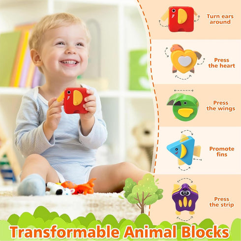 1 6-12-18 1 2 3 Baby Toys for Year Old Boy Girl Gift Musical Bus Baby Toys Months Toddler Early Learning Montessori