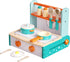 PlaySet Dailyfunn Wooden Foldable &Portable Toy Stove Pretrend Kitchen with Cooking Accessories