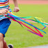 Gift(24 Junkin Ribbon Rings Hand Kite Waldorf Toys Dancing Wrist Ribbons Rainbow Streamers with Wood Ring Educational