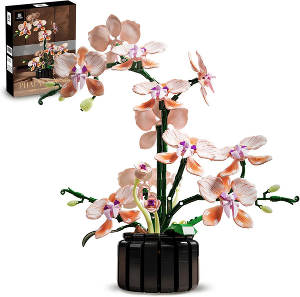 Nayihoop Orchid Building Sets Artificial Flowers Plant Gifts Her Adults Girls Botanical Collection