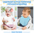 4 Pcs Baby Bibs Feeding Bib for Drooling and Teething Comfi Neck Baby Bib with Padded Collar Absorbent Bibs