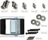 BOOTWO Pack 2 Heavy Duty Metal Anti Tip Straps - Adjustable Safety Furniture Wall Anchors for Baby Proofing Flat Screen