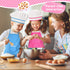 Gifts for 2-8 Year Old Girls Boys, Chef Costume Set Kids Apron for Girls, Toddler Birthday Xmas Gifts