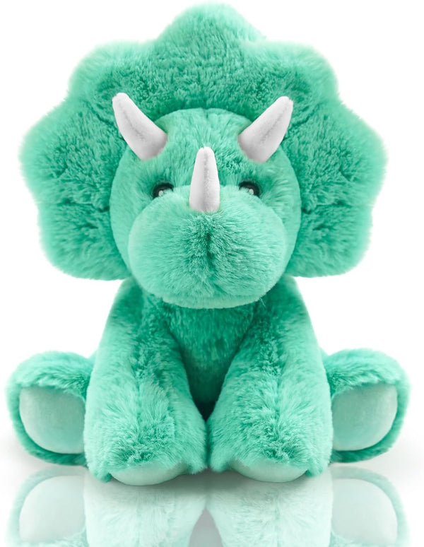 Hideekoog Triceratops Stuffed Animal Toys, 8.5 Inch Soft and Cuddly Triceratops Plush Animals