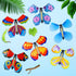 Outee 10 Packs Flying Butterfly Card Surprise, Wind Up Butterfly Gift Toy for Teacher Appreciation and Xmas Gifts