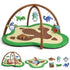bopopo Baby Gym Play Mat, Oversize Dinosaur Claws Shaped Tummy Time Mat with