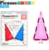 12pcs Set PTE03 PicassoTiles Magnetic Building Block Isosceles Triangle Magnet Tiles Construction Toy STEM Learning Kit
