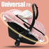 ACRABROS Car Seat Cover Baby, Winter Infant Carseat Canopy with Zipper Peeping Window, Waterproof Universal Fitted