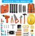 Kids Tool Bench Toy Workbench with Electric Drill, 91pcs Tool Accessories, Pretend Play Learning Toy for Ages 3-5