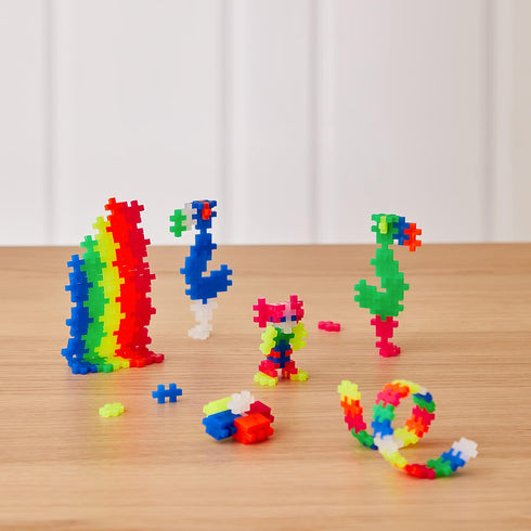 PLUS PLUS – Open Play Tube – 240 Piece Neon Color Mix – Construction Building Stem | Steam Toy, Interlocking Mini Puzzle Blocks for Kids