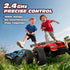 1:18 2WD 2.4GHz 50 8-12 Tecnock RC Cars for Kids, Scale RC Car with USB-C Easy Charging, Remote Control Car with LED