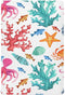 Colorful Ocean Animal Crib Sheets for Boys Girls Pack N Play Sheet