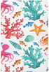 Colorful Ocean Animal Crib Sheets for Boys Girls Pack N Play Sheet