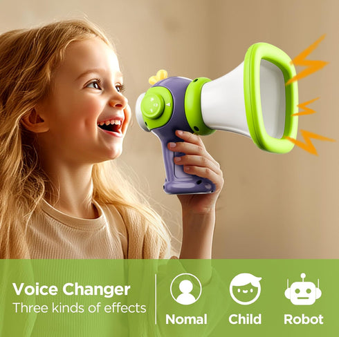3 4 5 6 7 8 iPlay, iLearn Kids Voice Changer Toy, Toddler Megaphone W/ Fun Sounds Effect, Voice Changing Device Novelty