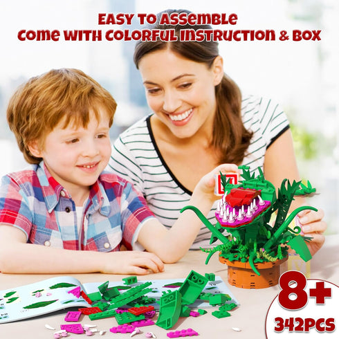 Audrey 2 Piranha Plant Building Toys, Compatible with Lego, Little Shop of Horrors Cannibal Flowers for Ages 8+