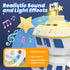 2-in-1 Playset, CUTE STONE Toy Boat & Tower Crane Cargo Ship with Lights/Sounds | Push-Go Transport Ship & Construction