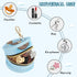 YETTASBIN Cartoon Sea Otters Portable Pacifier Holder Case with Metal Hook Buckle & Zipper for Diaper Bag and Stroller