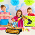 YOTHORN 4D Self Standing Foil Construction Balloon,Large Excavator Balloon, Digger Engineering Vehicle Balloons