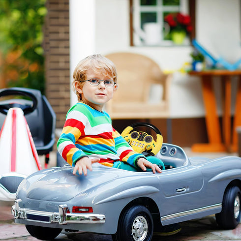 1-3 Toyvian Kids Steering Wheel - Simulated Driving Controller, Early Education Pretend Driving Toy with Light Music