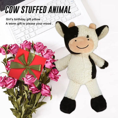 CHELEI2019 11.8" Cow Stuffed Animal Plush Soft Christmas Cow Plushies Toy for Kids,Girls