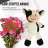 CHELEI2019 11.8" Cow Stuffed Animal Plush Soft Christmas Cow Plushies Toy for Kids,Girls
