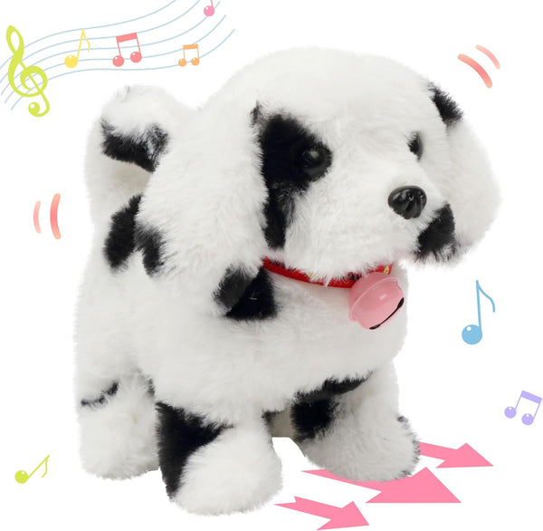 Hopearl Walking Point Dog Interactive Toy - Electronic Plush Puppy with Moving Head, Gifts for Toddlers