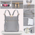 Backpack,Fashion Mommy Backpacks,Travel Minsong Diaper Bag Leather Toddler Baby Diaper Bags with in Bag Organizer