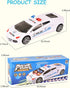 Police Car Spinning Toy for Boys 3-5 - Music Lights and Siren with Automatic Door Opening for Kids