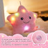 WEWILL 9'' LED Twinkle Star Soft Plush Pillow - Glowing Stuffed Star Light up Pillow with Colorful Night Lights (Pink)